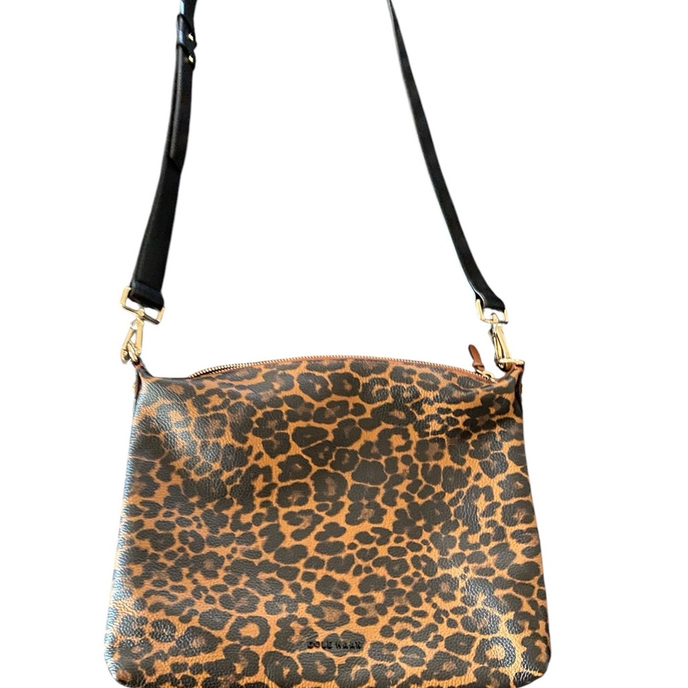 Cole Hahn Leopard Print Crossbody Bag